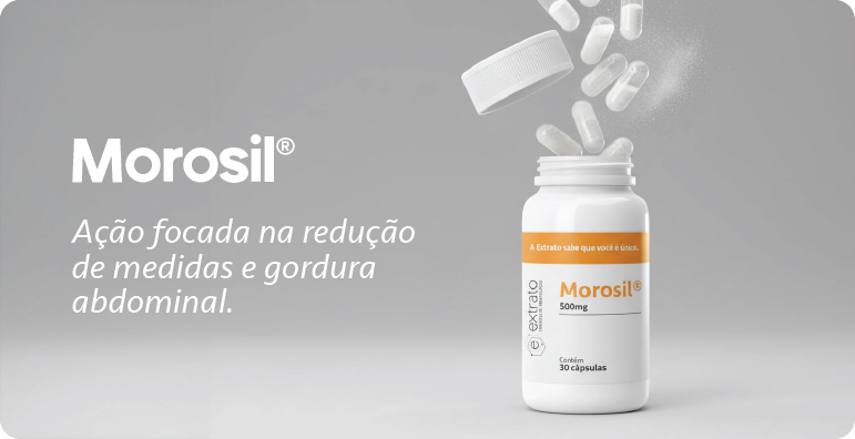 Morosil 500mg para emagrecimento e redução de gordura abdominal.